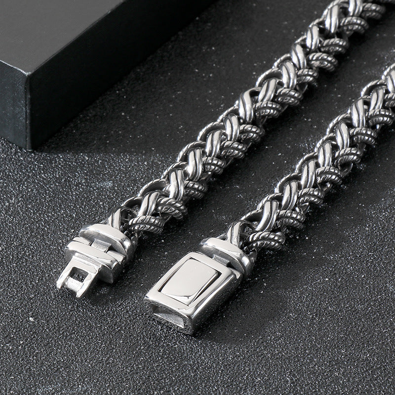 Planderful Personalized Mens Titanium Necklace Keel Chain