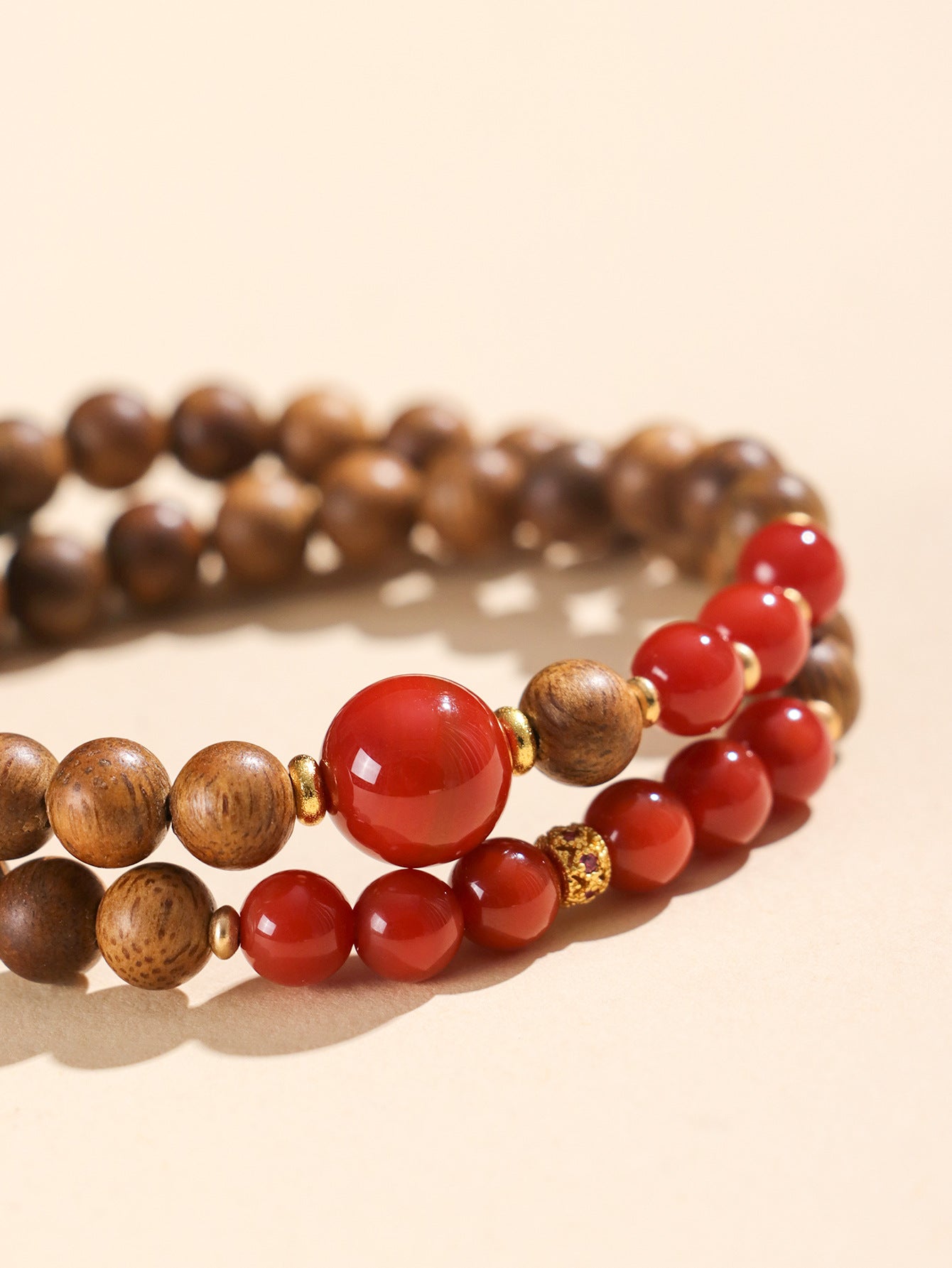 Planderful Eaglewood Double Circle Bracelet – Niche Literary and Retro Design