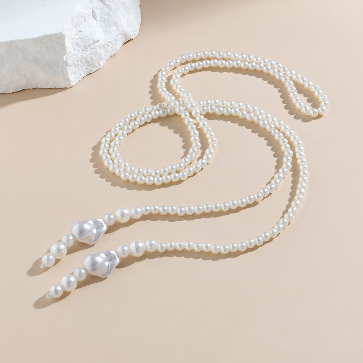 Exquisite Baroque Pearl Necklace with Multi-Layer Design for Fashionable Women