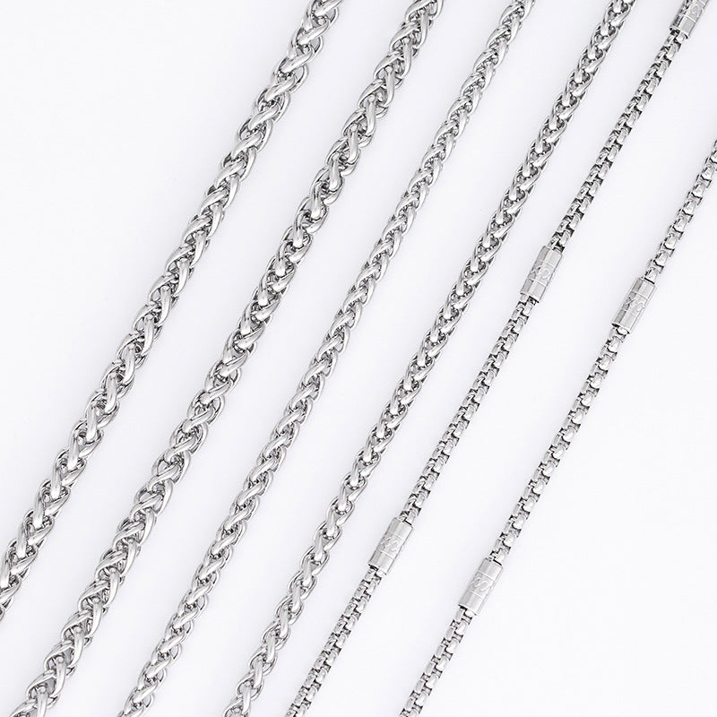 Customizable Stainless Steel Men's Pendant Necklace