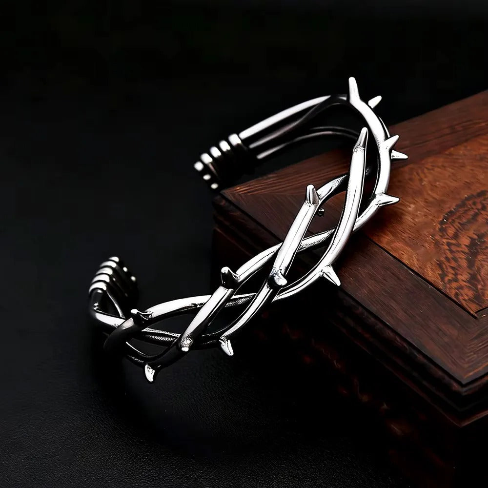 Gothic Crown Stainless Steel Men's Bracelet