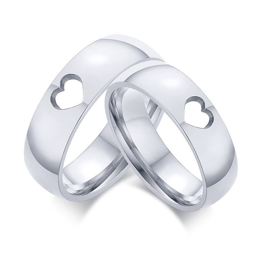 AliExpress Accessories Cross-border New Stainless Steel Love Ring