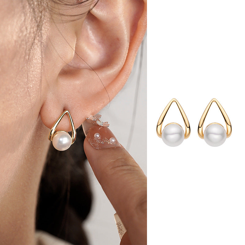 Pearl Earrings S925 Stud Earrings Silver Needle Wholesale