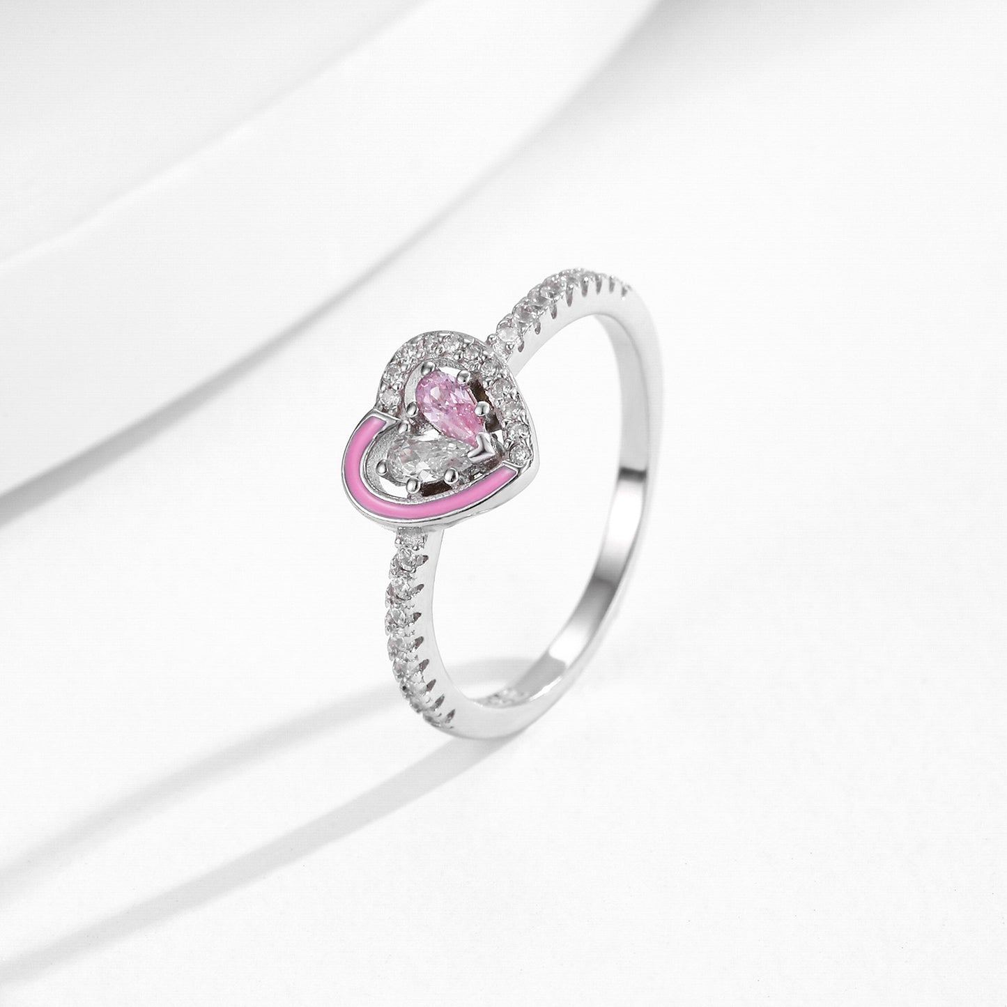 Planderful Everyday Genie Ring – Sweet and Delicate Pink Enamel Design