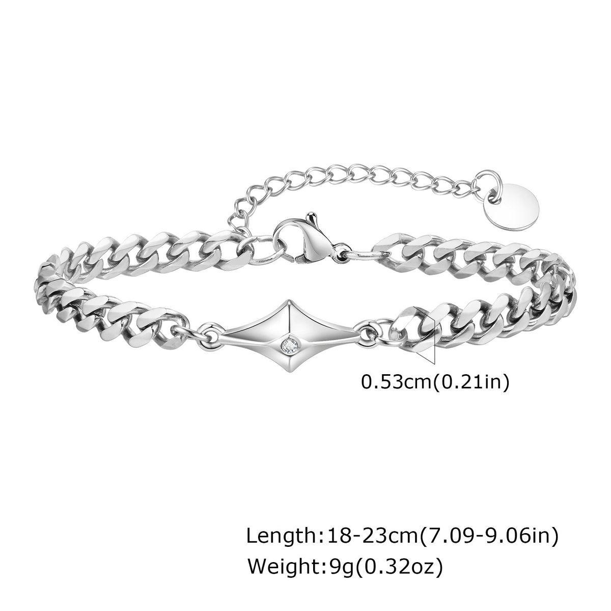 Men’s Cuban Link Stainless Steel Bracelet