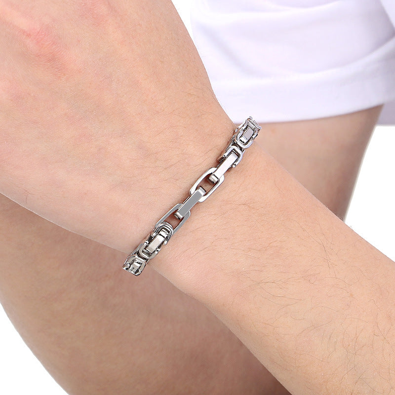 Planderful Everyday Genie Stainless Steel Men Bracelet 6mm