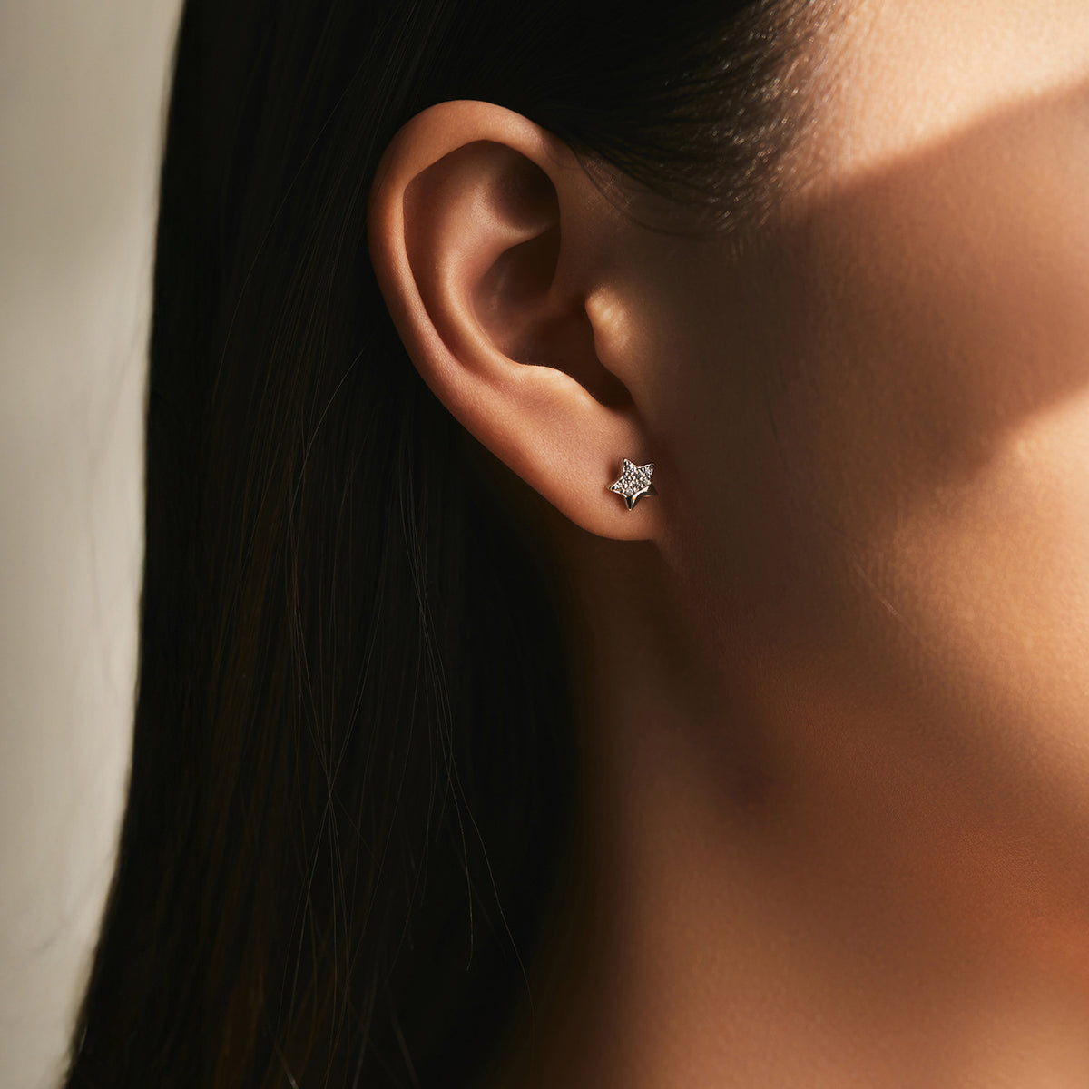 925 Sterling Silver Star Stud Earrings