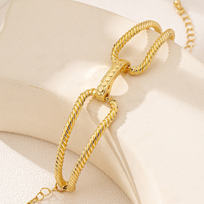 Planderful Vienna Verve – High-End Personalized Metal Geometric Bracelet