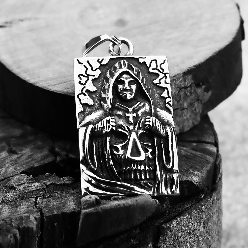 European And American Style Personality Skull Cross Pendant