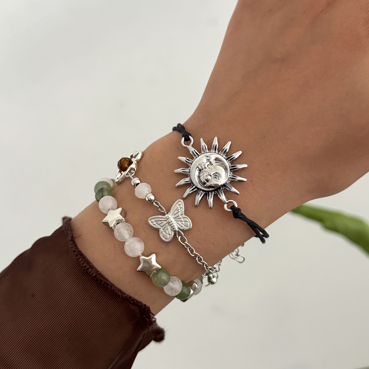 Planderful Vienna Verve Ethnic Wind Star Bracelet For Women Retro Gravel Statement Jewelry