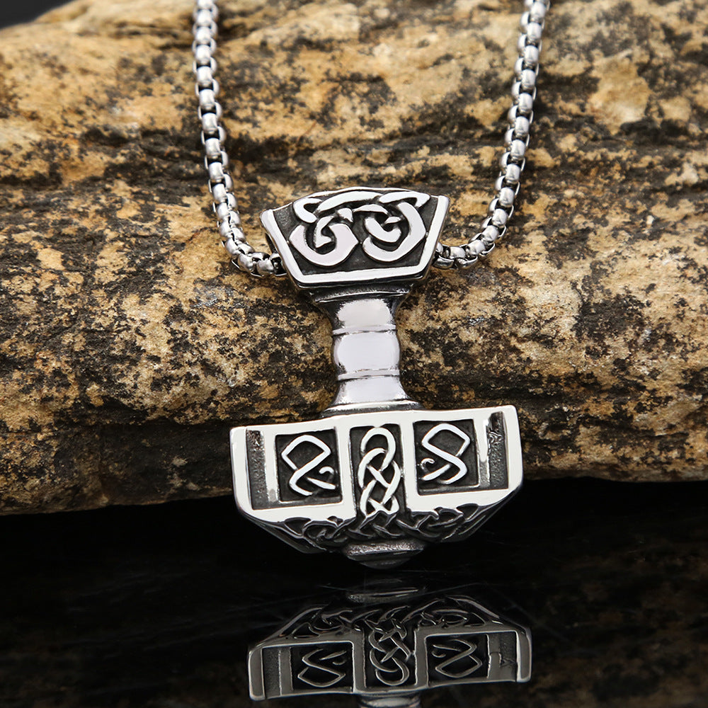 Boys Necklace Trendy Brand Hip Hop Titanium Steel Pendant Accessories