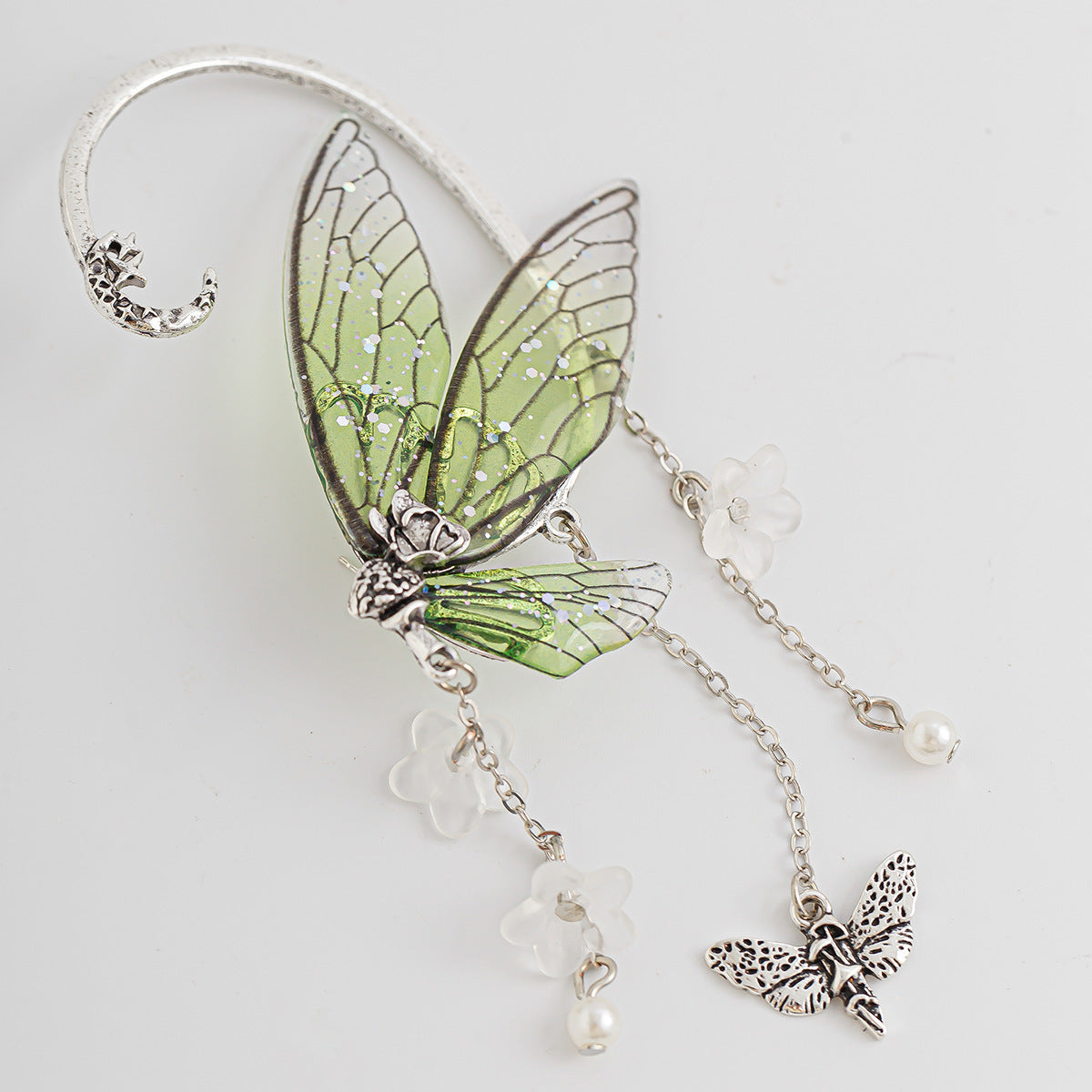 Planderful Elf Ear Earrings Butterfly Outline Wing Statement Jewelry For Women Travelers Vienna Verve