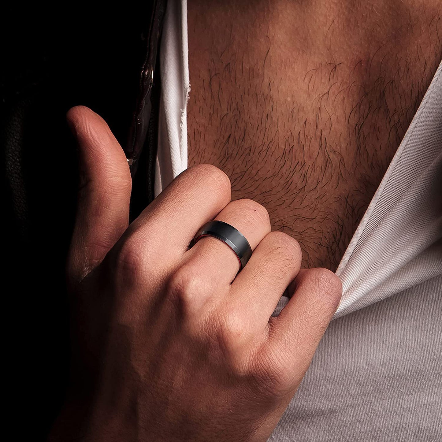 Planderful Everyday Genie Durable Titanium Steel Rings Set for Men and Couples Unisex Trendy Wedding Bands