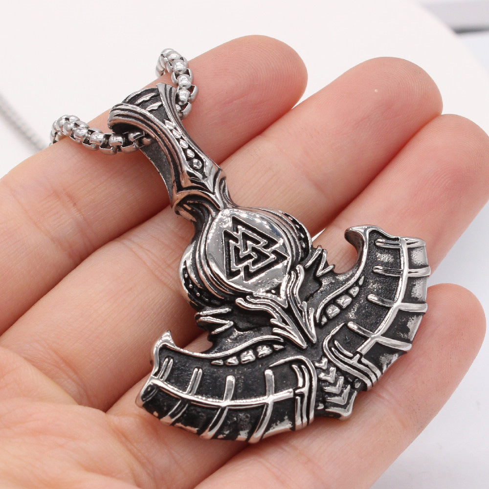 Viking Pirate Anchor Pendant Titanium Steel Unisex Necklace Planderful Bold Protection Statement