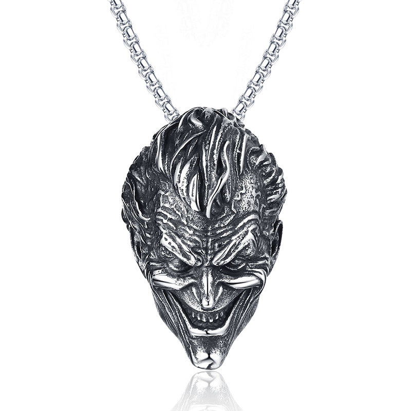 Stainless Steel Necklace – Vintage Sun Wukong Monkey Head Pendant For Everyday Style