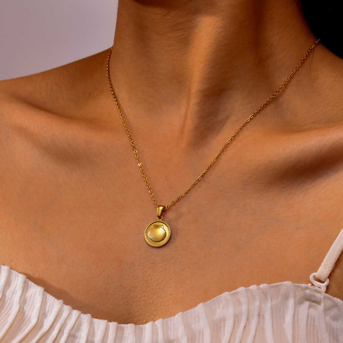 Shell Stainless Steel Necklace for Women