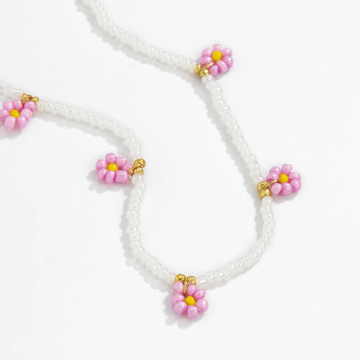 Planderful Vienna Verve Daisy Fringe Collarbone Necklace For Women Elegant Holiday Style