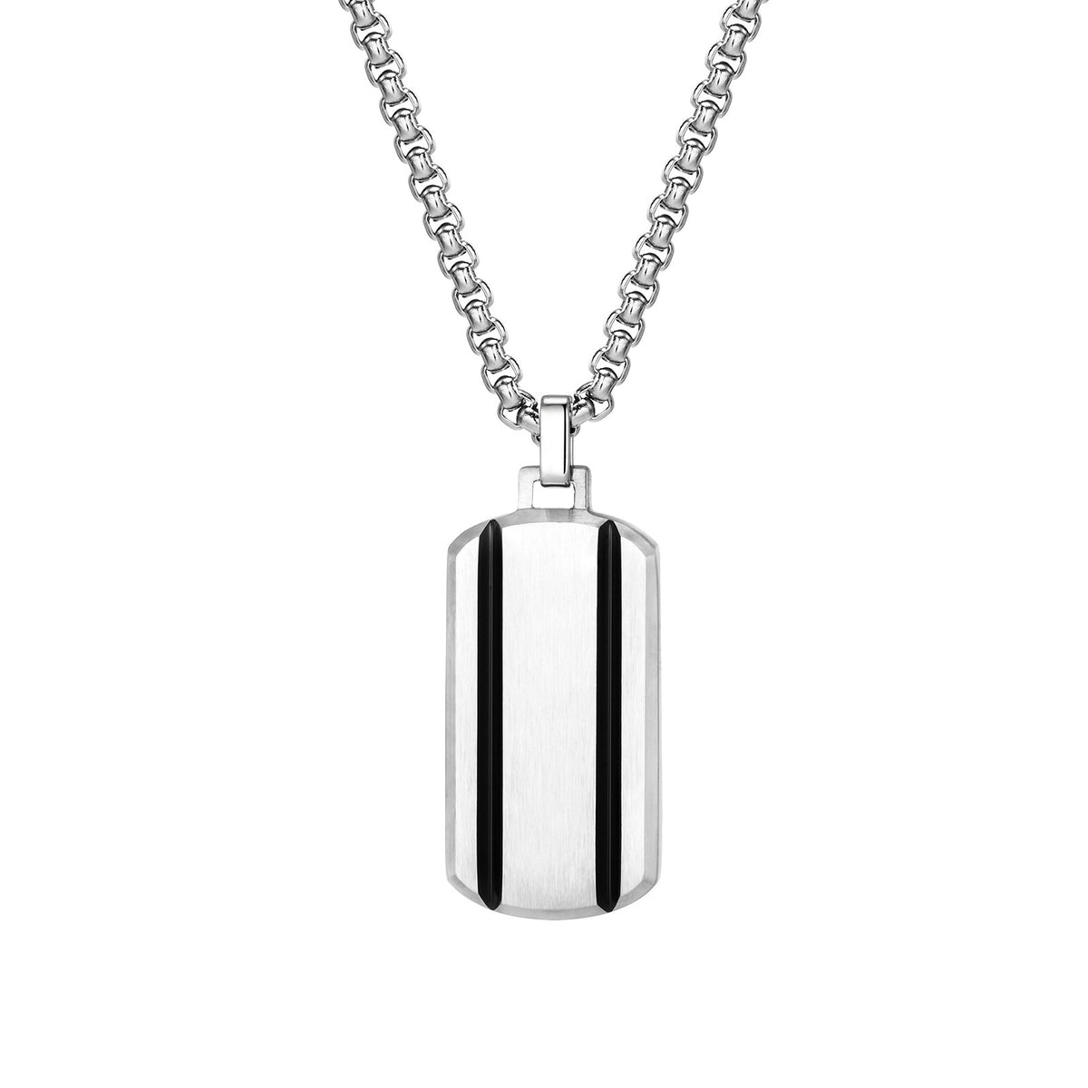 Geometric Stainless Steel Necklace for Men