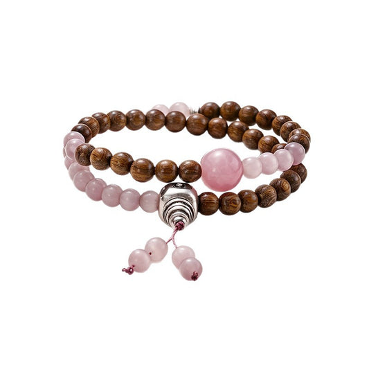 Sandalwood Double-Wrap Bracelet