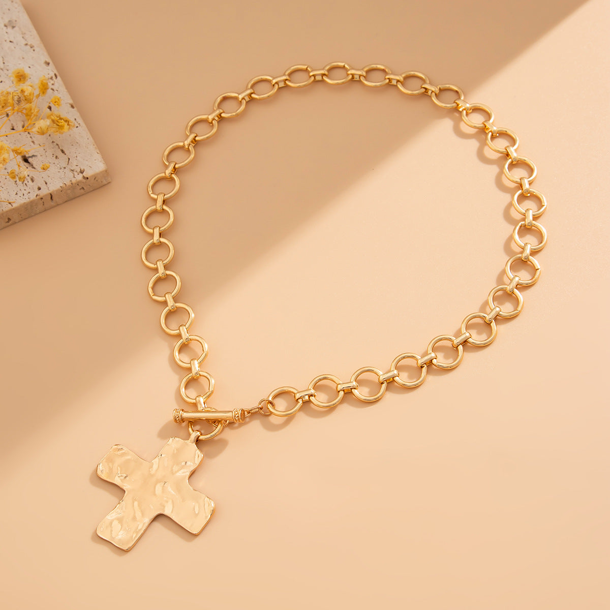 Punk Cross Toggle Necklace Collection