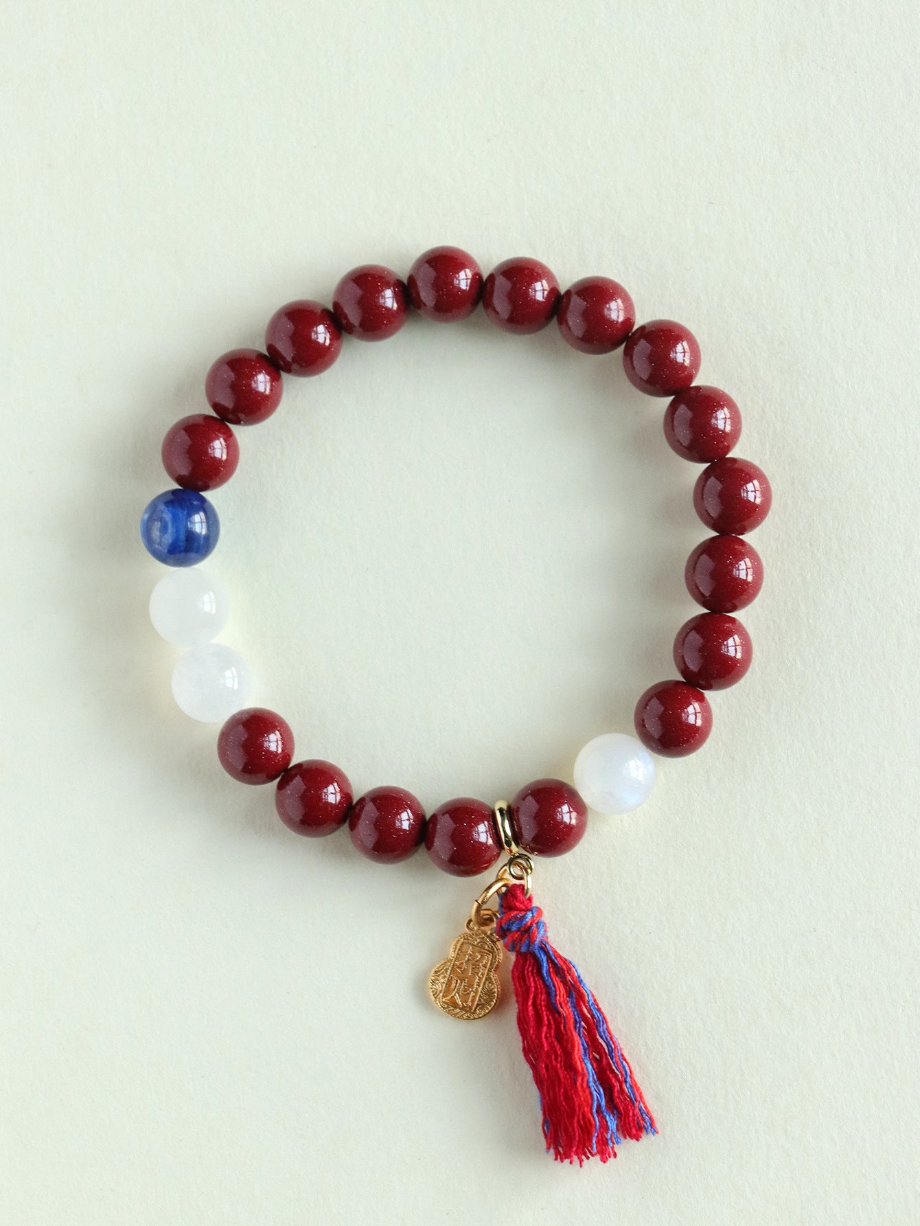 Planderful Fortune's Favor Bracelet – Retro Ethnic Style with Cinnabar Beads