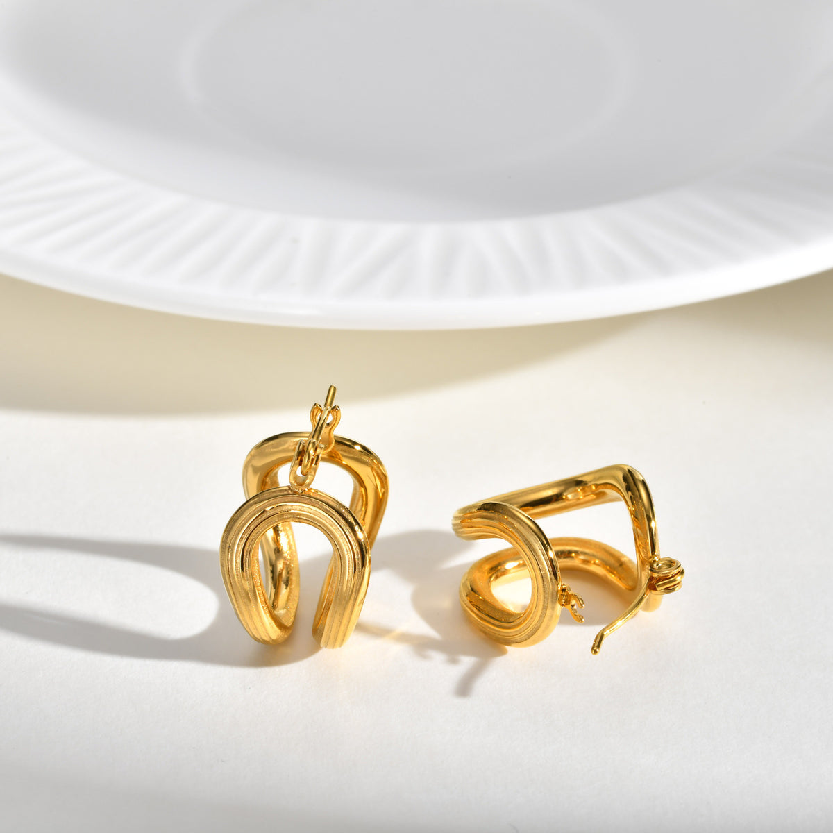 Modern Stainless Steel Earrings