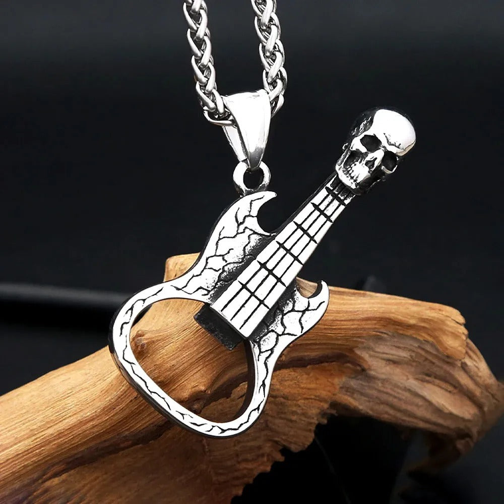 Skull Viking Stainless Steel Men's Pendant Necklace