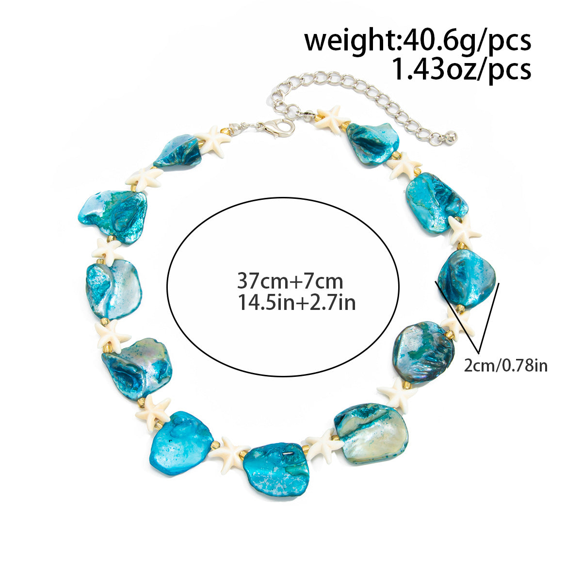 Shell & Starfish Coastal Necklace