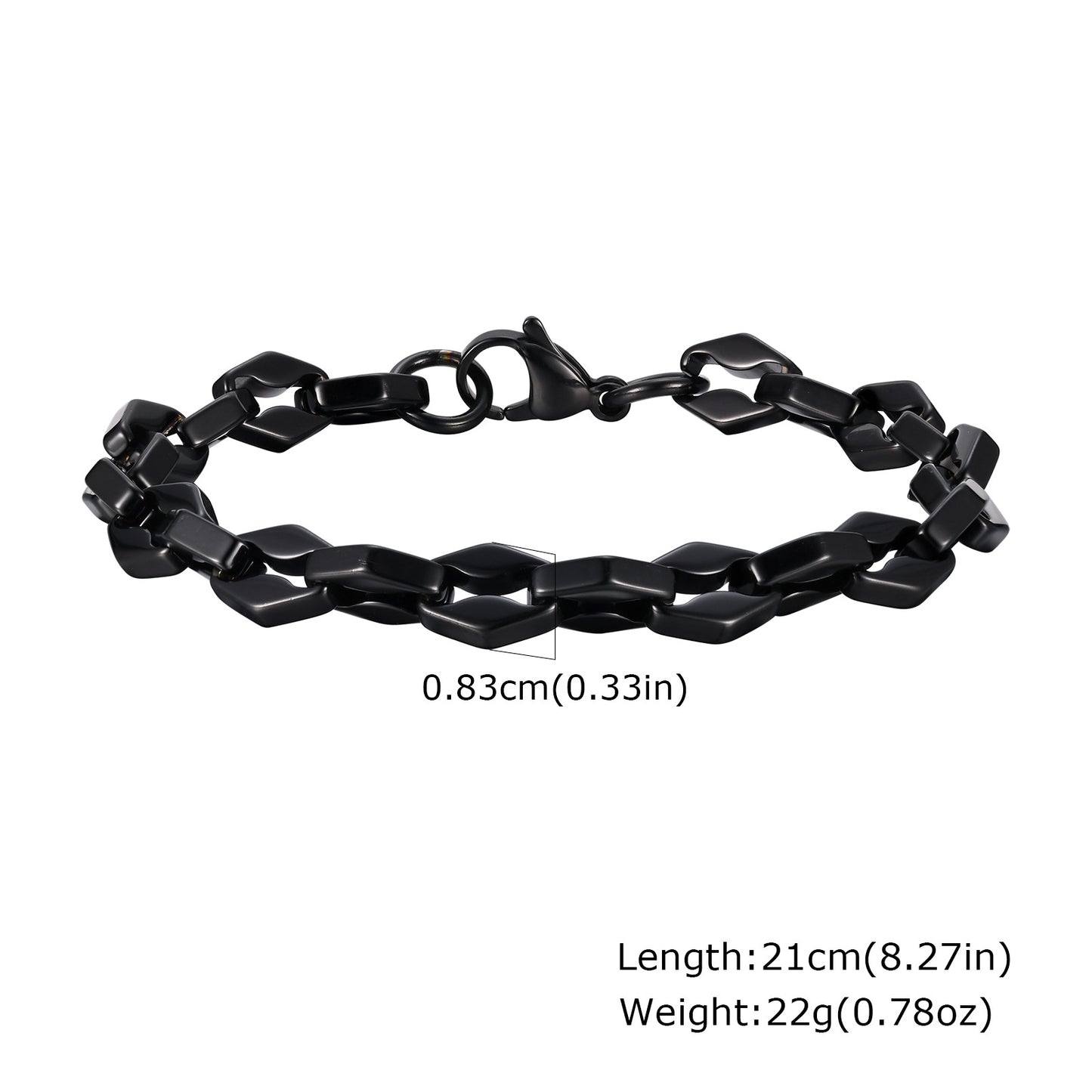 Jewelry Hip Hop Stainless Steel Lip Chain Bracelet for Men