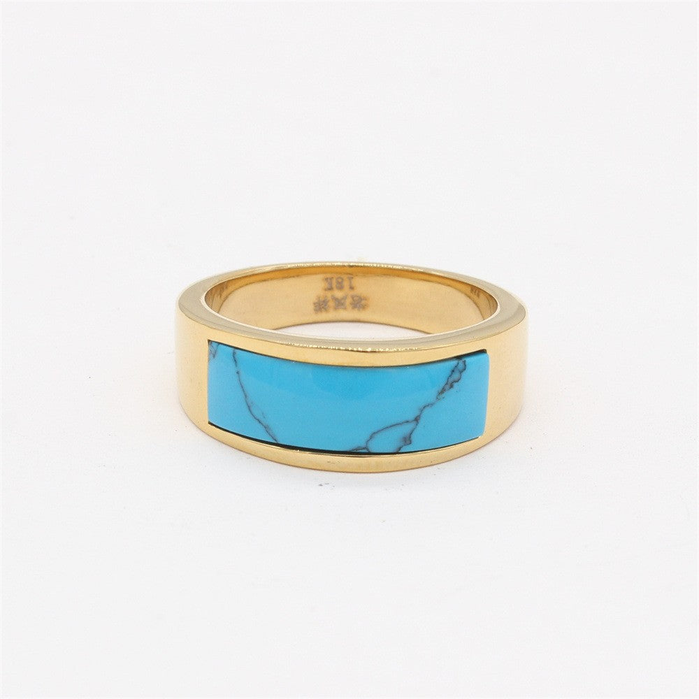 Titanium Steel Ring Unisex With Gemstone Protection Statement For Men And Women Planderful Everyday Genie