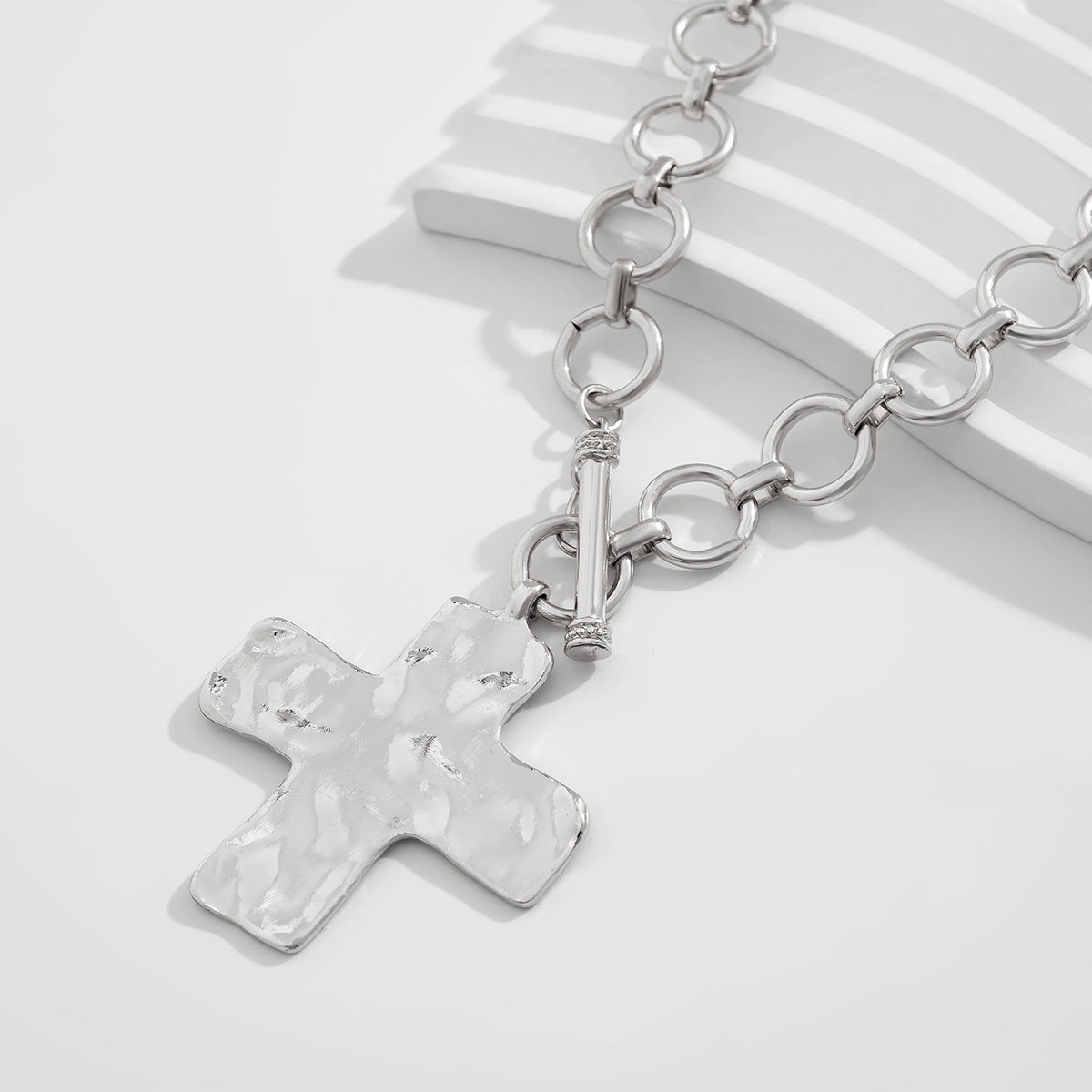 Punk Cross Toggle Necklace Collection