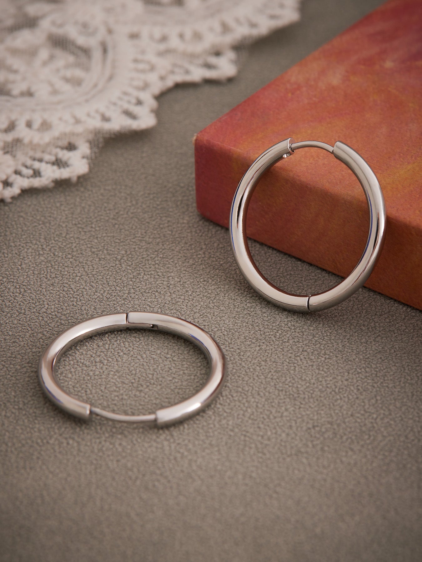 Planderful Minimalist Stainless Steel Circle Earrings Unisex