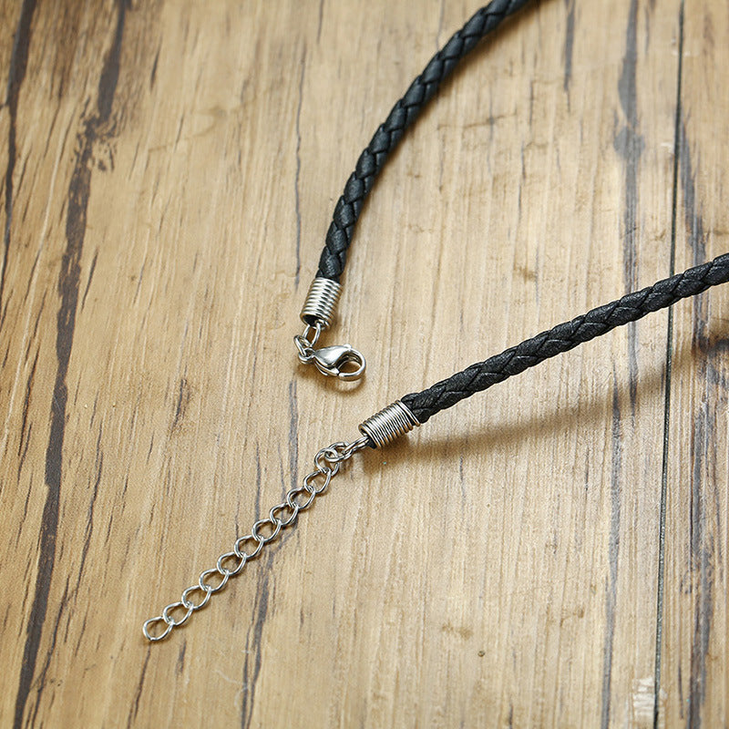 Chinese Style Jewelry Stainless Steel Nine-Character Mantra Pendant for Men