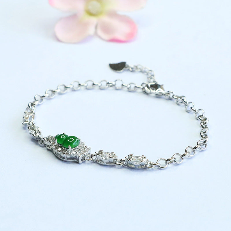 Green Jadeite Gourd Style 2 Bracelet