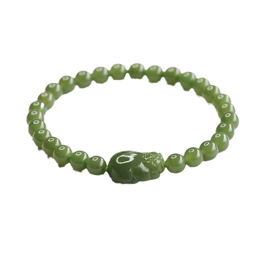 Hetian Jade Pixiu Bracelet