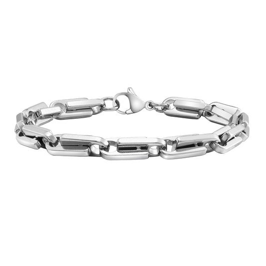 Hip Hop Stainless Steel Handmade Chain Bracelet for Men