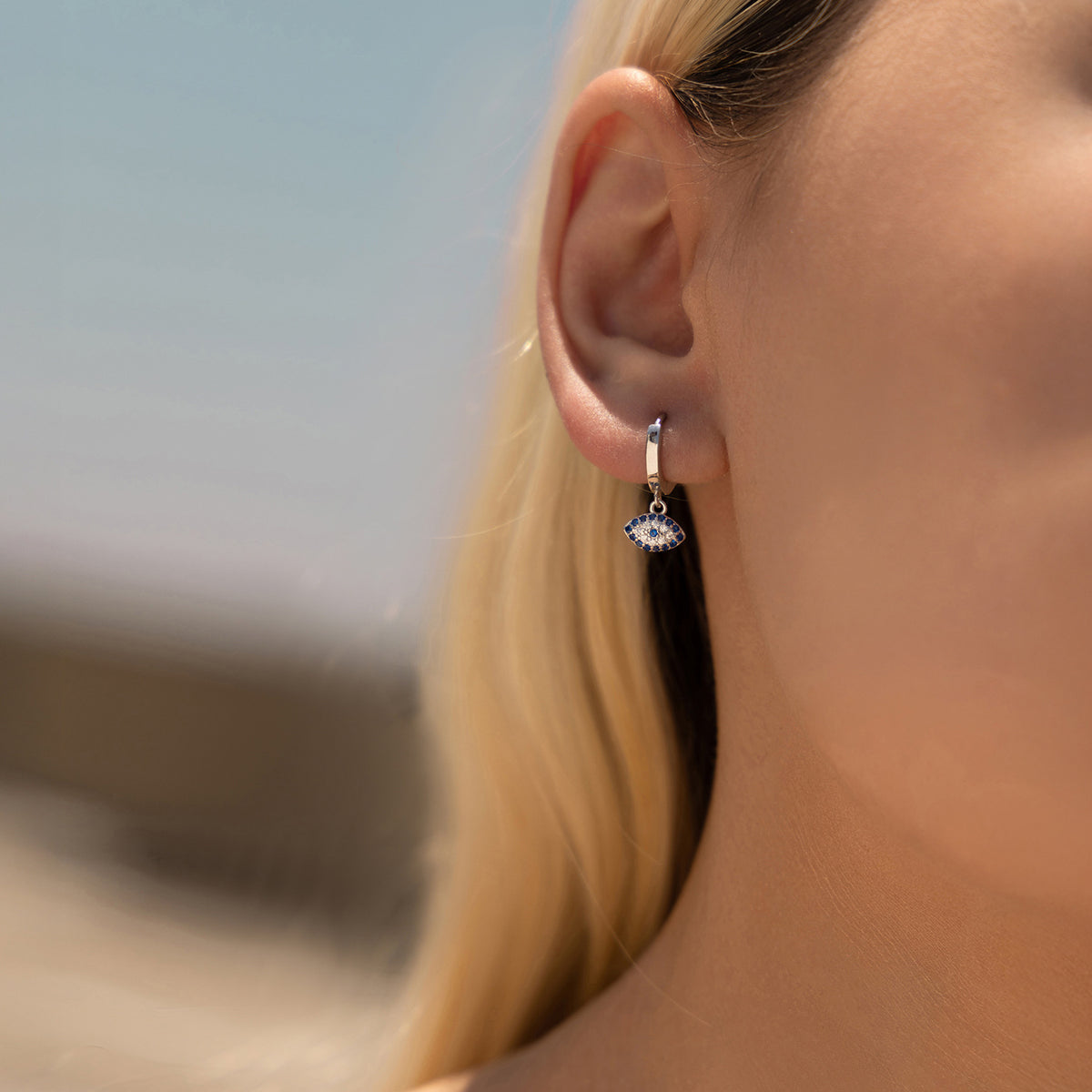 925 Sterling Silver Pavé Zircon Earrings