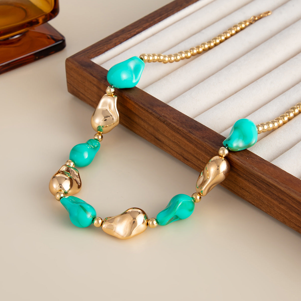 French Baroque Pearl Bead Necklace