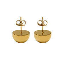 Planderful Hemisphere Stainless Steel Earrings For Women Glossy Statement Jewelry With Personalization Options