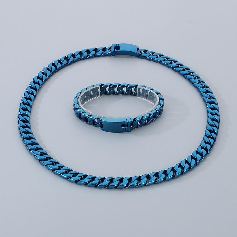 Hipster Dopamine Bracelet And 12mm Cuban Chain For Men