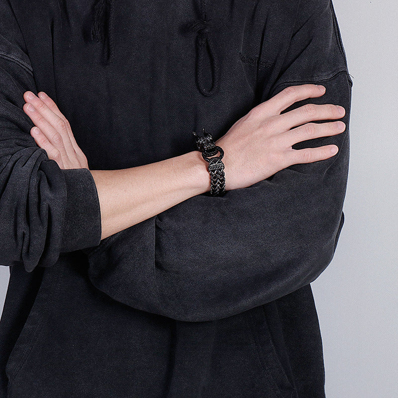 Keel Chain Men's Dragon Bracelet – Men's Dragon Head Bracelet