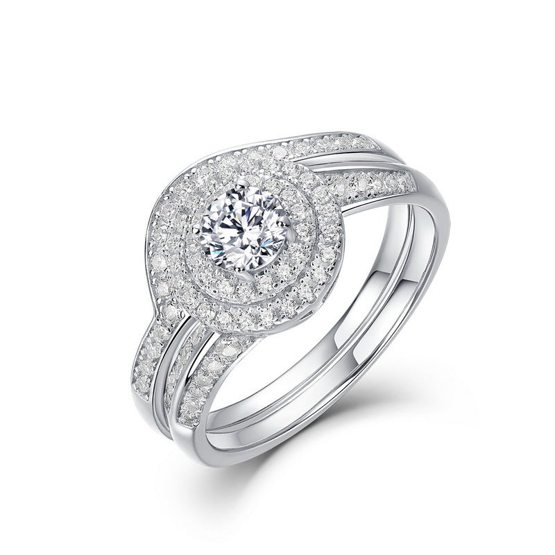 Planderful Twist Moissanite Sterling Silver Ring – 4.5 × 4.5 mm, 0.3 ct