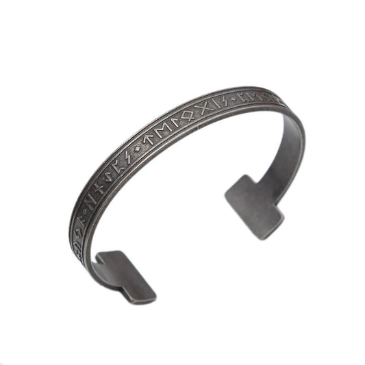 Viking Rune Stainless Steel Men's Bracelet