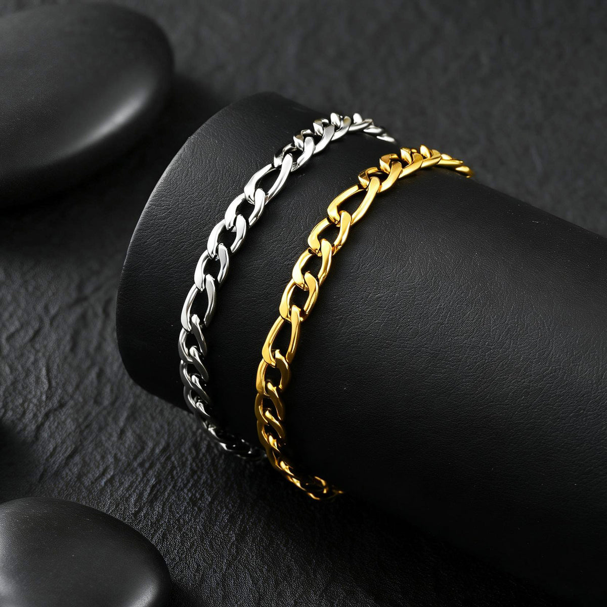 Three To One NK Stainless Steel Bracelet for Men