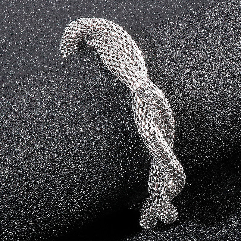 Elegant Men's Snake Bone Chain Bracelet - Japanese and Korean Inspired Stainless Steel Jewelry