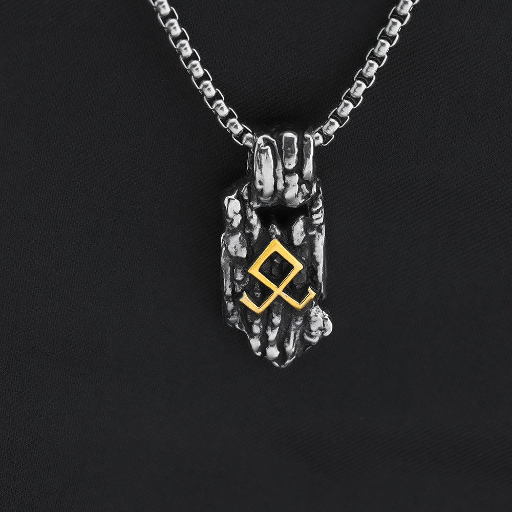 Planderful Viking Rune Tree Pendant For Men Personalized Stainless Steel Jewelry