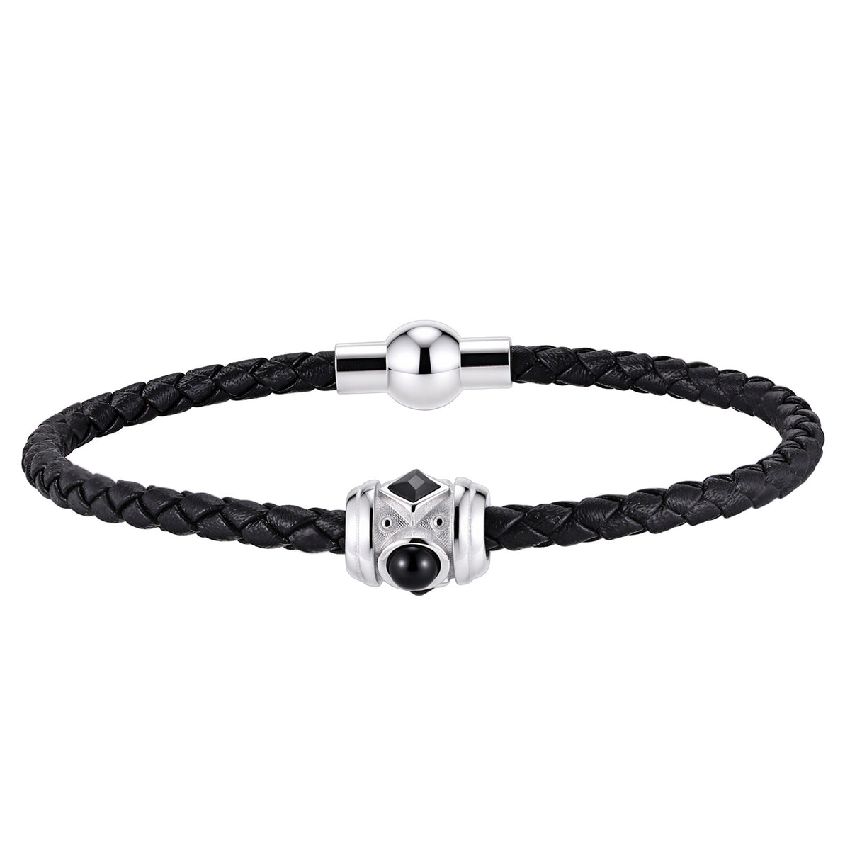 Zircon Stainless Steel Bracelet for Men