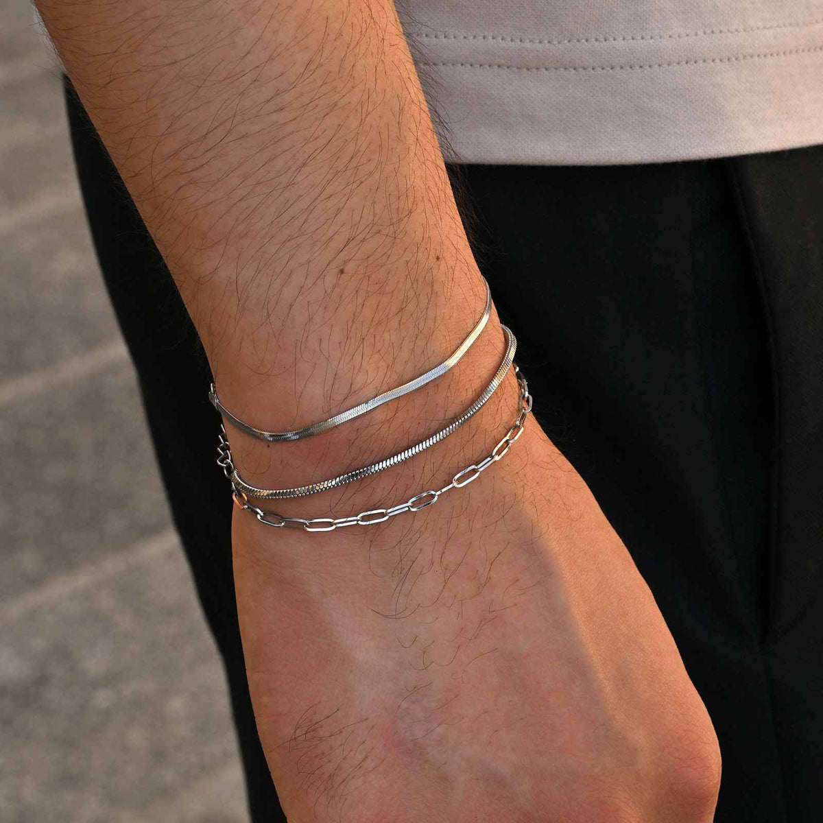 Devil's Eye Zircon Stainless Steel Bracelet