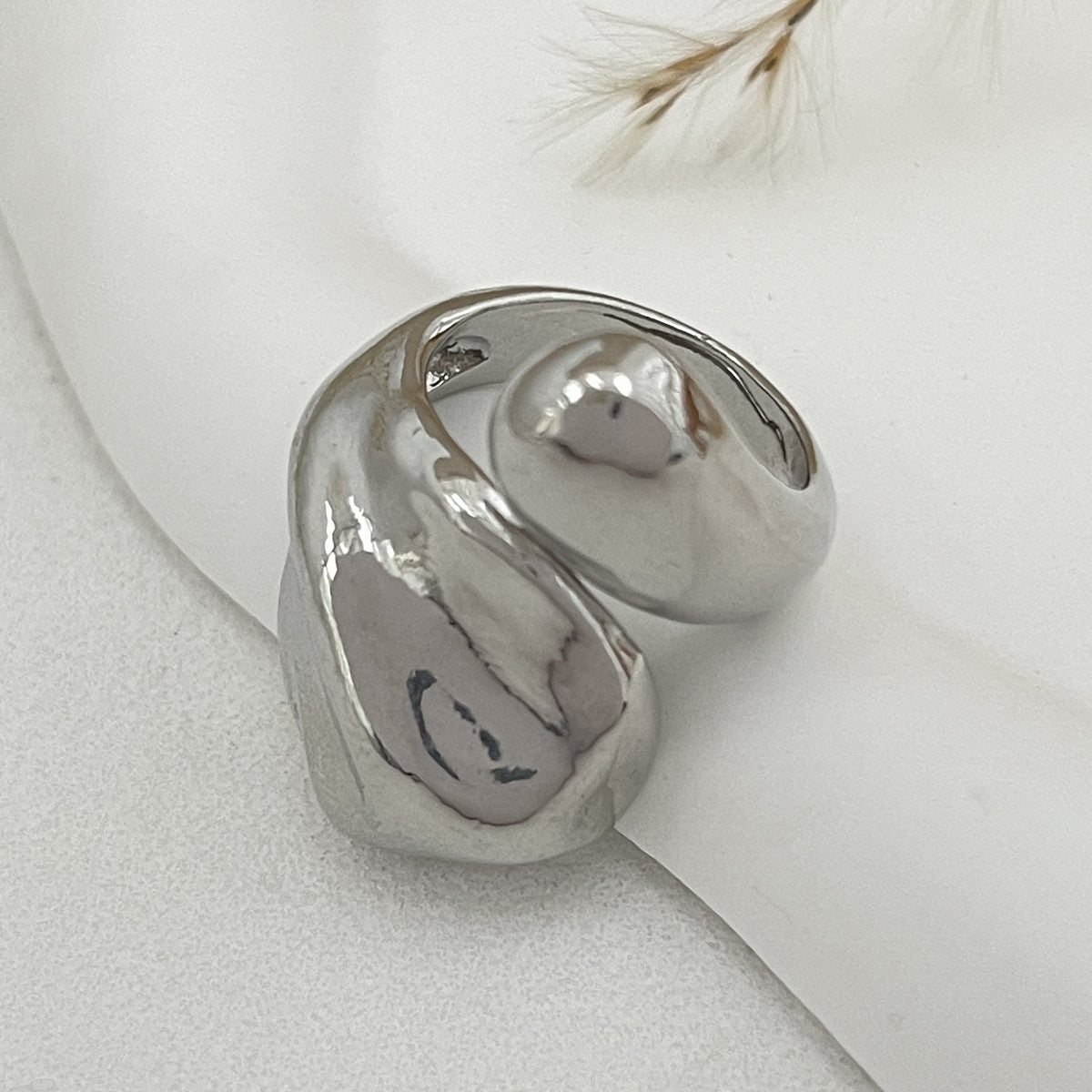 Planderful Vienna Verve Ring – Exaggerated Liquid Water Droplet Design