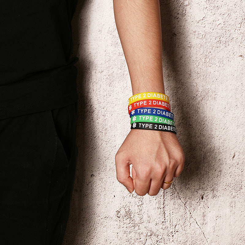 Medical Logo Men and Women Silicone Bracelet Set of 5 Colors